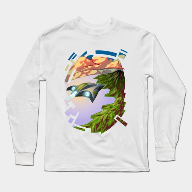 Air Tour Long Sleeve T-Shirt by AzizDraws